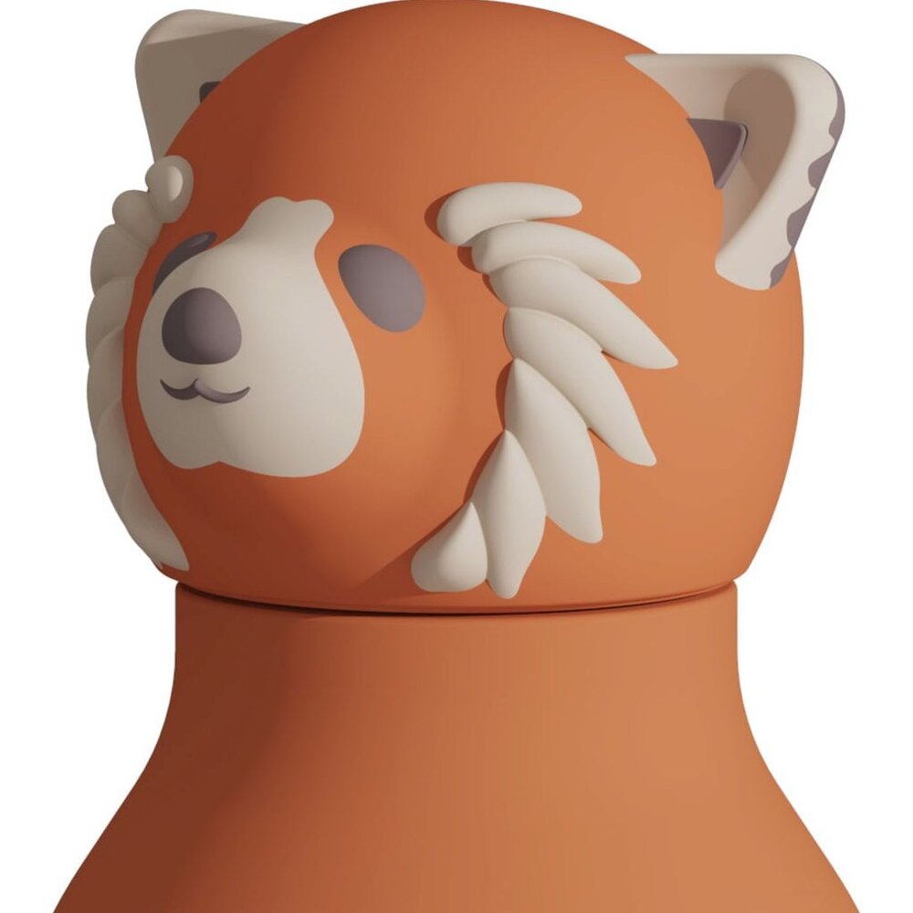 Asobu RED PANDA Bestie Bottle Water Bottle  16 oz  24 hr insulated stainless New
